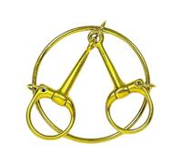 Loose Ring Snaffle Bit for Horses, Steel Horse Bit with 4.92inch Inner Width for Trail Riding and Arena Control, Equestrian Tack Supplies