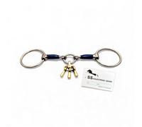 Loose Ring Sweet Iron Breaking Bit With Copper-Mix Keys, Professional Horse Bits (5.5")