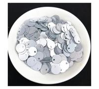 Loose Sequins 1 Pack Multi Size 6mm 8mm 10mm Flat Round Sequins Matte Glitter PVC Sequin Paillettes for Crafts(Color 9,6mm 400pcs)