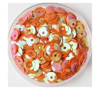 Loose Sequins 10g Multi Size 4mm 5mm 6mm Sequin PVC Round Cup Sequins Paillettes Sewing Wedding for Crafts(Color 6,4mm 10g 1500pcs)
