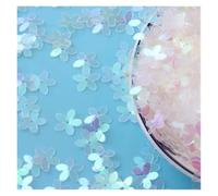 Loose Sequins 10mm Pailetters Pink Glitter Cup Sequins Flower Sequin Sewing Wedding Craft 10g for Crafts(Color 20)