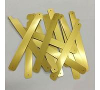 Loose Sequins , 10x100mm Multicolor Flat Sequins, Rectangular Bar with Two Holes, for DIY, 120pcs/500pcs(Matt Gold,500pcs)