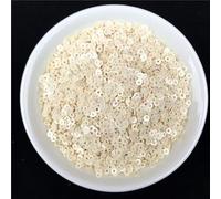 Loose Sequins , 2mm Flat Round Loose Sequins for Crafting Multicolor 10g Pack(Solid Beige)