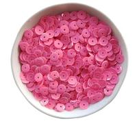 Loose Sequins 4mm 5mm 6mm 8mm 10mm New Concave Sequin Loose Round Cup Glitter for Crafts(Pink,5mm 20g)