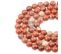Loose Spacer Beads, Natural Larvikite Labradorite Round Loose Stone Beads Multicolor 4-10mm for Jewelry Making(Red Jasper AB,4.0mm (About 91pcs))