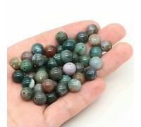 Loose Spacer Beads, Natural Stone Volcanic Lava Round Loose Beads Multicolor 4-10mm for Jewelry Making DIY(India Agate,4.0mm 85 to 90pcs)