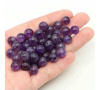 Loose Spacer Beads, Natural Stone Volcanic Lava Round Loose Beads Multicolor 4-10mm for Jewelry Making DIY(Amethyst,4.0mm 85 to 90pcs)