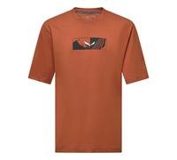 Salewa Eagle Hybrid Loose Short Sleeve T-shirt Brown M Men