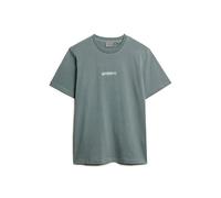 Loose T-shirt Superdry Micro Logo Graphic Bleu XL