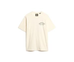 Loose t-shirt with tattoo design on the back Superdry Blanc 2XL