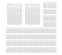 Loose Tea Bags - Non Woven Fabric Infuser Disposable Tea Infuser Bags With Drawstring | 100pcs Soft Foot Bath & Herbal Medicine Decoction Bags, High Mesh