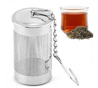 Loose Tea Infuser,Infuser Filter with Chain Hook,Stai/nless Steel Loose Leaf Tea Strainer,Stai/nless Steel Tea Infuser,Tea Filters for Loose Tea,Reusable Tea Filter for Pot,Tea Strainer with Lid