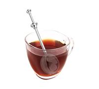 Loose Tea Strainer - 18.5 x 5 cm Tea Ball Strainer for Loose Leaf Reusable Stainless Steel Filter Flour Sugar Powder Home Kitchen Office Apartment Restaurant Camping Picnic Travel