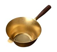 Loose Tea Strainer Fine Mesh Tea Infuser Jug Style with Wooden Handle