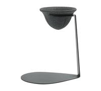 Loose Tea Strainer - Tea Drain 14 x 16.5 cm with Holder, High Precision Reusable Nano Ceramic, Made of Iron, Filter Tray for Bar Cafeteria Home Hotel Restaurant Beginners