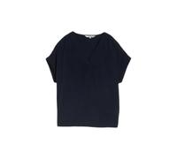 Loose V-Neck Blouse for Women Tom Tailor Bleu 34