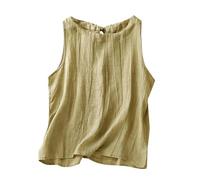 Loose Vest Tops For Women Uk White Sleeveless Top Women Linen Vest Tops for Uk Retro Embroidered Loose Fit Sleeveless Lightweight Crewneck Summer Shirt Baggy Casual Flowy Summer Vests UK Top Black