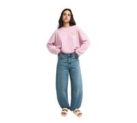 Roxy - Jean ample en coton - Saltywater Glow Barrel Denim Jean Surf Wash Sandy for Women in Cotton - Size M - Blue Blue M