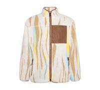 Loose zip-up fleece KnowledgeCotton Apparel Northern Lights - GRS Beige M