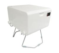 LooSeal EVO SealingToilet Mobile with Battery, Camping Toilet for Vans, Tents and Cars (White)