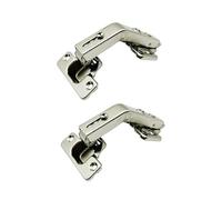 LOOTICH 135 Degree Clip-on Special Folding Corner Concealed Hinge 35 mm for Kitchen Cabinet Cupboard Wardrobe Combination Angle Doors Pack of 2 Pieces