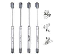 LOOTICH 80N Automatic Lid Stay Support Kitchen Cabinet Cupboard Door Toy Box Hydraulic Spring Gas Strut Piston Soft Opening Hinges for Flap Fittings Pack of 4