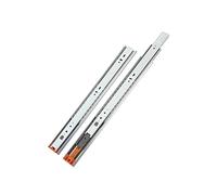 LOOTICH Full Extension Ball Bearing Drawer Runners 400 mm with Automatic Soft Closing Mechanism Side Mounted Buffering Cushioning Drawer Slide Load Capacity 35 kg (1 Set)
