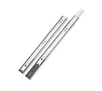 LOOTICH Full Extension Push to Open Rebound Drawer Slides 500 mm Side Mounted Handleless Ball Bearing Press Open Rails Drawer Runners Load Capacity 35 kg (1 Set)