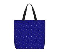 Lootpe Alaska State Flag Print Tote Bag For Women, Work Handbags, Large Capacity Casual Shoulder Handbags, For Travel Gym