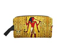 Lootpe Ancient Egypt Tribe Series Print Makeup Bag, Portable Travel Makeup Pouch, Toiletry Organizer, Large Make Up Bag For Women