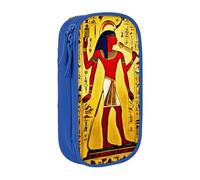 Lootpe Ancient Egypt Tribe Series Print Pencil Case,Storage Bag, Large Capacity Pencil Box, Portable Office Pen Bag With Zipper