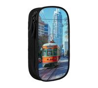 Lootpe Austin Texas Print Pencil Case,Storage Bag, Large Capacity Pencil Box, Portable Office Pen Bag With Zipper