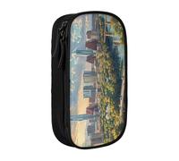 Lootpe Austin Texas Print Pencil Case,Storage Bag, Large Capacity Pencil Box, Portable Office Pen Bag With Zipper