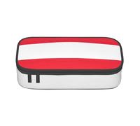 lootpe Austrian Flag Print Large Capacity Pencil Pouch, Office Stationery Organizer, Portable Pen Bag For Office