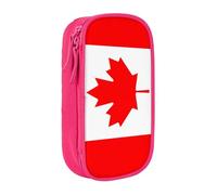 Lootpe Canadian Flag Print Pencil Case,Storage Bag, Large Capacity Pencil Box, Portable Office Pen Bag With Zipper