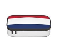 lootpe Dutch Flag Print Large Capacity Pencil Pouch, Office Stationery Organizer, Portable Pen Bag For Office