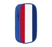 Lootpe Dutch Flag Print Pencil Case,Storage Bag, Large Capacity Pencil Box, Portable Office Pen Bag With Zipper