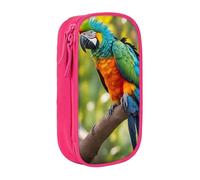 Lootpe Fantastic Parrot Feather Print Pencil Case,Storage Bag, Large Capacity Pencil Box, Portable Office Pen Bag With Zipper