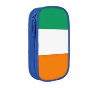 Lootpe Flag Of Cote D'Ivoire Print Pencil Case,Storage Bag, Large Capacity Pencil Box, Portable Office Pen Bag With Zipper