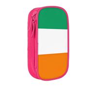 Lootpe Flag Of Cote D'Ivoire Print Pencil Case,Storage Bag, Large Capacity Pencil Box, Portable Office Pen Bag With Zipper