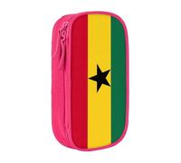 Lootpe Flag Of Ghana Print Pencil Case,Storage Bag, Large Capacity Pencil Box, Portable Office Pen Bag With Zipper