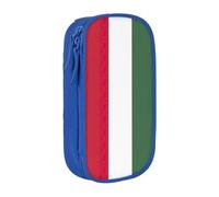 Lootpe Flag Of Hungary Print Pencil Case,Storage Bag, Large Capacity Pencil Box, Portable Office Pen Bag With Zipper