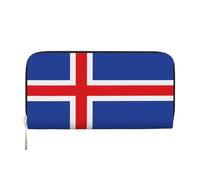 lootpe Flag Of Iceland Print Womens Wallet, Ladies Credit Card Holder, Phone Wallet Purses, Long Clutch Hand Bag