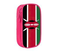 Lootpe Flag Of Kenya Print Pencil Case,Storage Bag, Large Capacity Pencil Box, Portable Office Pen Bag With Zipper