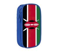 Lootpe Flag Of Kenya Print Pencil Case,Storage Bag, Large Capacity Pencil Box, Portable Office Pen Bag With Zipper
