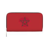 lootpe Flag Of Morocco Print Womens Wallet, Ladies Credit Card Holder, Phone Wallet Purses, Long Clutch Hand Bag