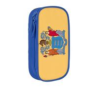 Lootpe Flag Of New Jersey Print Pencil Case,Storage Bag, Large Capacity Pencil Box, Portable Office Pen Bag With Zipper