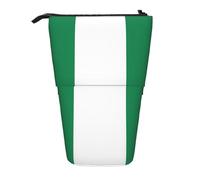 lootpe Flag Of Nigeria Print Telescopic Pencil Pouch Bag, Pop Up Pencil Case, Stand Up Pen Holder Cute Pen Bag, Pencil Bag