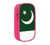 Lootpe Flag Of Pakistan Print Pencil Case,Storage Bag, Large Capacity Pencil Box, Portable Office Pen Bag With Zipper