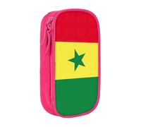 Lootpe Flag Of Senegal Print Pencil Case,Storage Bag, Large Capacity Pencil Box, Portable Office Pen Bag With Zipper